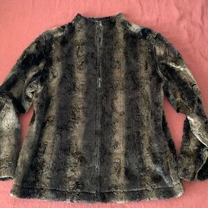 Chico’s faux fur jacket